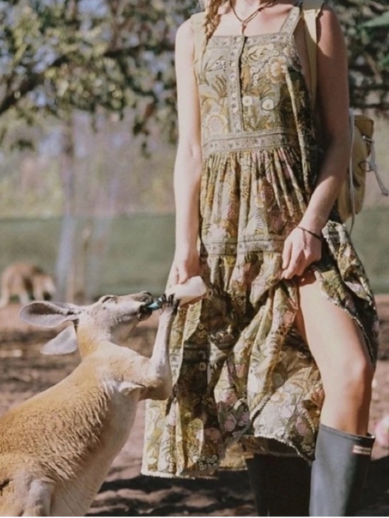 Spell Dresses & Skirts - Spell Jungle Midi Sundress Size Medium Khaki